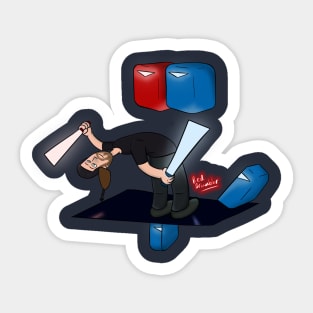 Shane Harris Playing Beat Saber Sticker